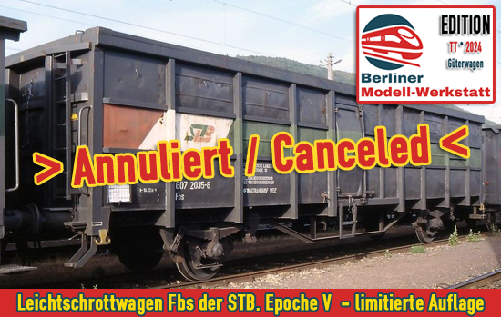 Fertigung in TT wurde annuliert / canceled